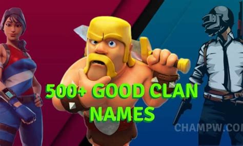 500 Good Clan Names You Should Not Miss