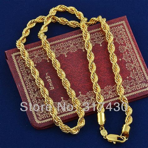From a wide range of quality brands to affordable. Hot sale Twisted Splendid 14k Real Yellow Gold Filled Necklace Rope link Chain Jewelry Mens or ...