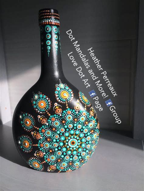 Free shipping over $50 · sitewide buy 4 get 1 free · huge selection Dot Art bottle mandala. Original design by Heather ...