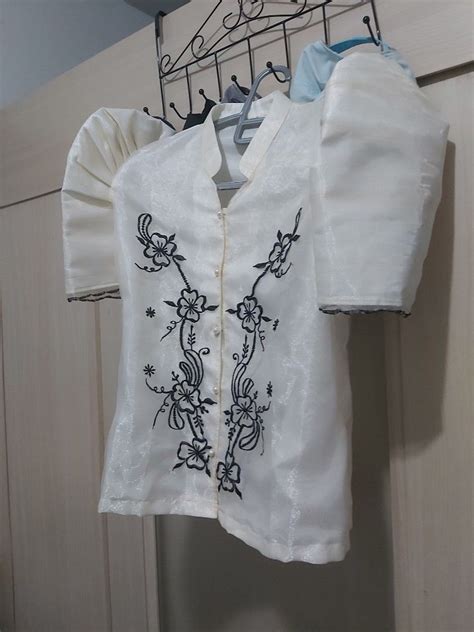 filipiniana blouse top ladies barong butterfly sleeves small women s fashion tops others tops