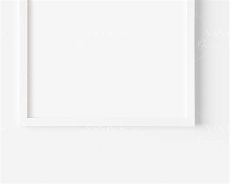 White Frame Mockupmodern Square Minimalist White Framed Art Etsy