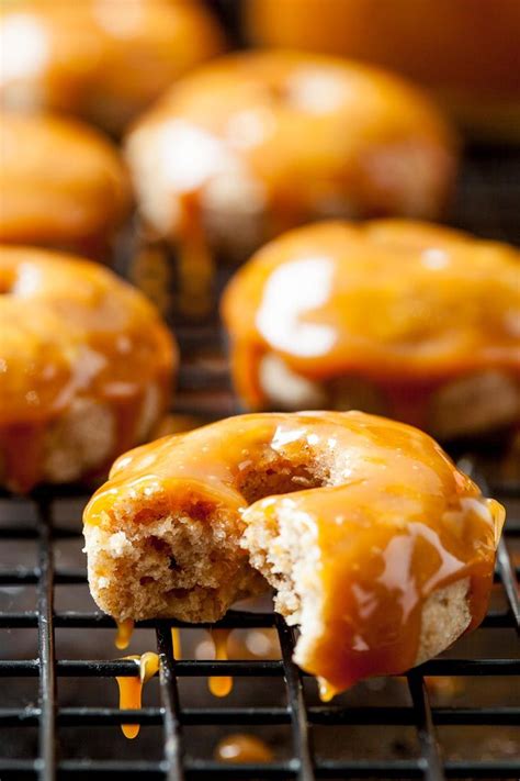 Caramel Apple Baked Donuts Mini Apple Donuts Baked Donuts Baked