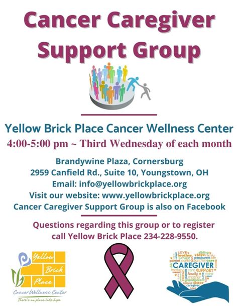 Cancer Caregiver Support Group Yellow Brick Place
