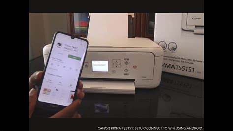 Canon Pixma Ts5151 Setup Connect To Wifi Using Android Youtube