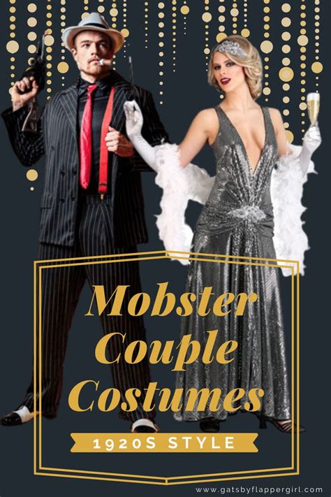 Best 1920s Mobster Couple Costume Ideas • Gatsby Flapper Girl Couples