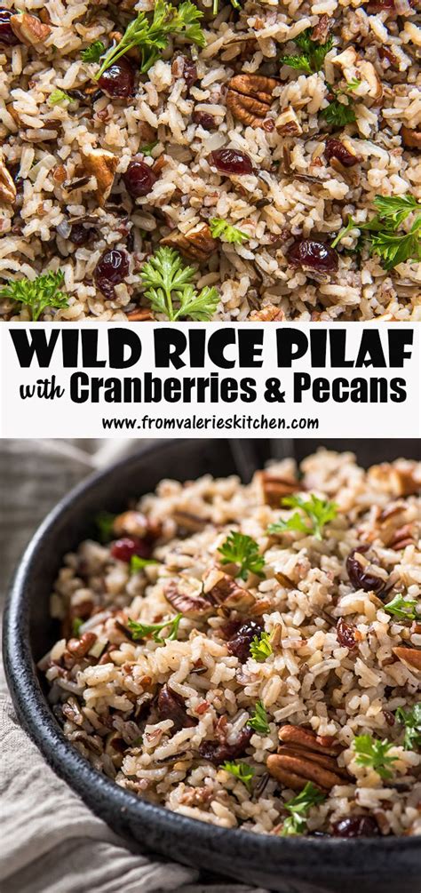 This Wild Rice Pilaf With Cranberries And Pecans Is Beautiful Fall
