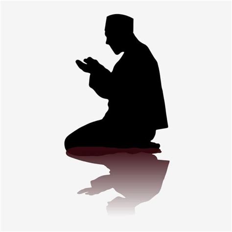 Silhouette Muslim Are To Allah Background Business Character Png And