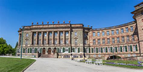 Panorama Of The Historic Wilhelmshohe Castle In Kassel Germany Stock