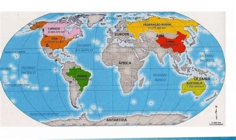 3° No Mapa Mundi Apresentado No Texto Percebemos Os Países Mais