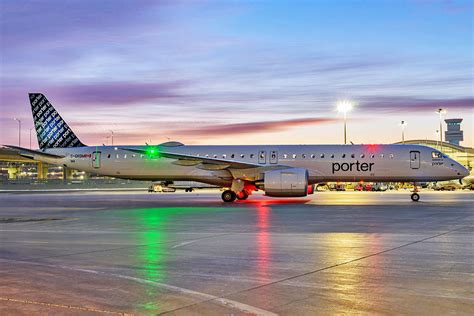 Porter Airlines Starts Commercial Flights With The Embraer E195 E2