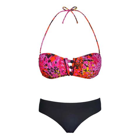 Top Sale New Color Printing Breast Enhancement Two Piece Swimsuitssexy Bandeau Style Bikini