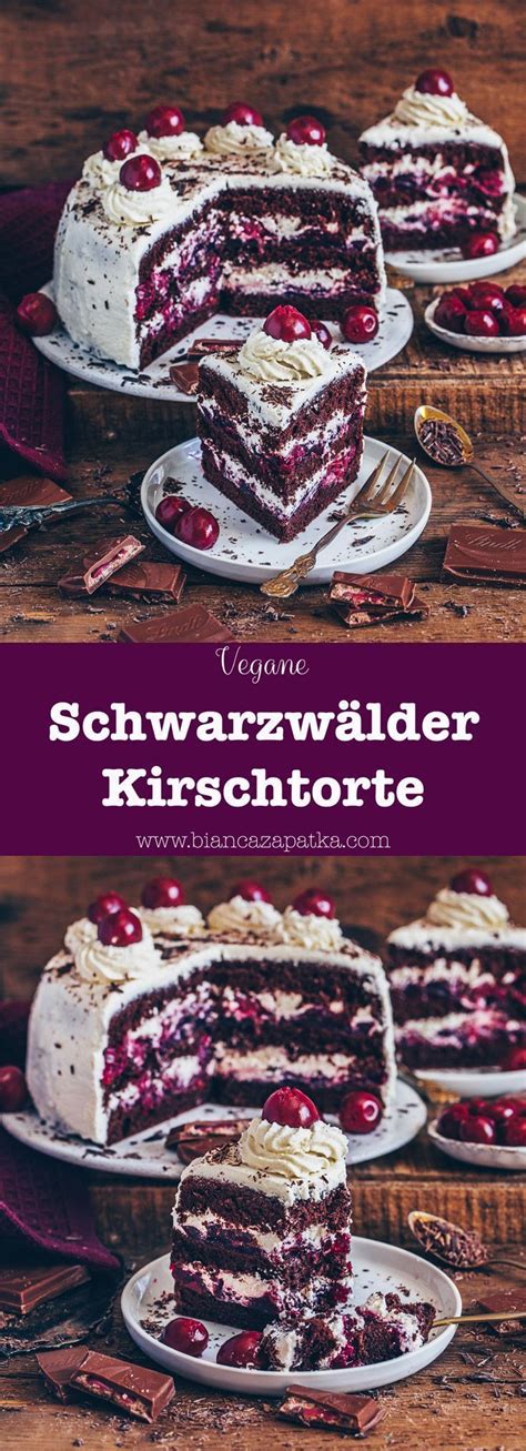Schwarzwälder Kirschtorte - Schoko-Kuchen mit Kirschen und Sahne ...