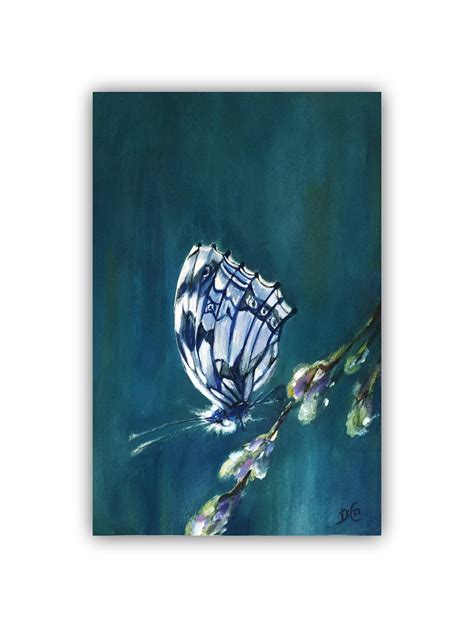 Oil Painting Butterfly 4 Original Oil Painting Not Print Etsy