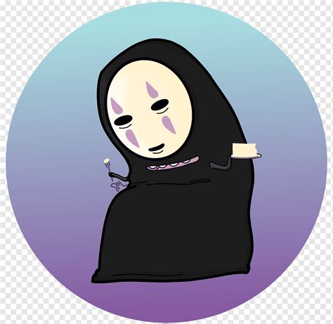 Cartoon Character Fiction Spirited Away Purple Face Head Png Pngwing