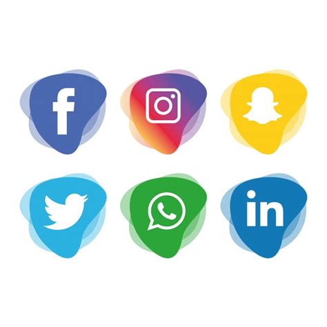 Social Media Icons Set Social Icons Media Icons Social Media Clipart