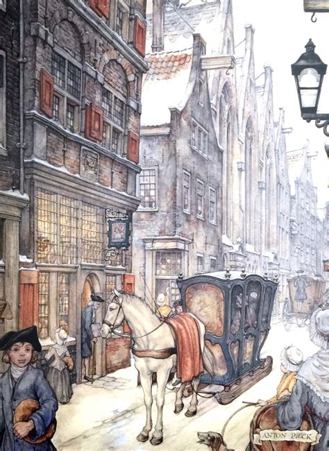 Anton Pieck Christmas Illustration Illustration Art Holland Illustrator Nostalgia Art Anton