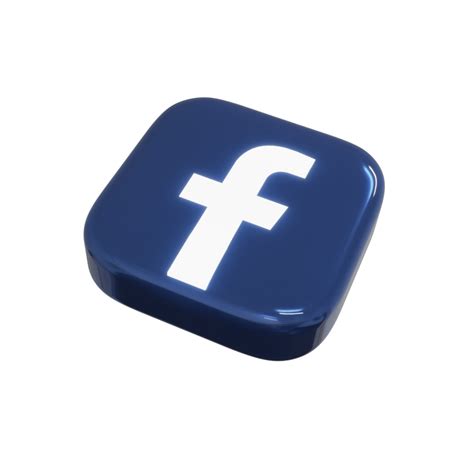 Glossy Facebook 3d Render Icon 9673687 Png