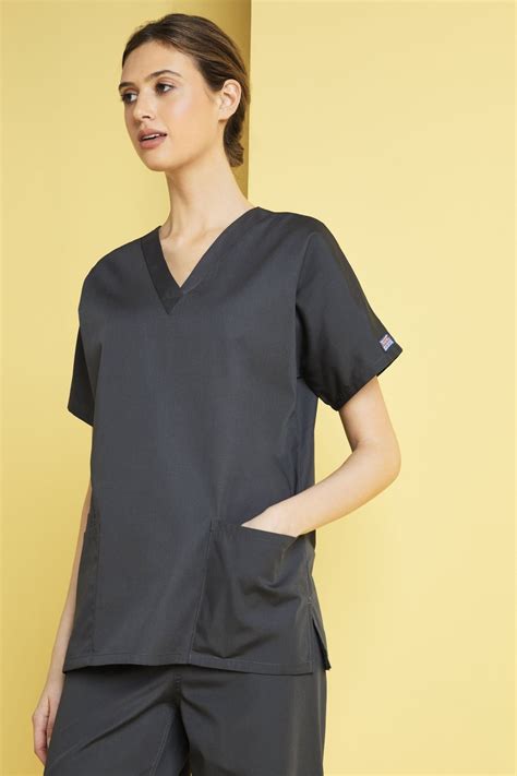 Cherokee V-Neck Scrub Top 4700, Pewter - SHOP ALL from Simon Jersey UK
