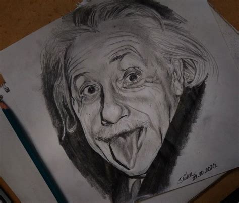 Dibujos A Lápiz Realistas Retratos Albert Einstein Male Sketch Art