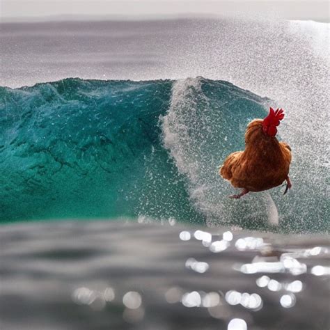 Mr Surfing Chicken Openart