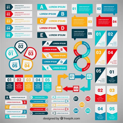 5 Sets Of Free Infographic Banner Vectors To Download Infographic