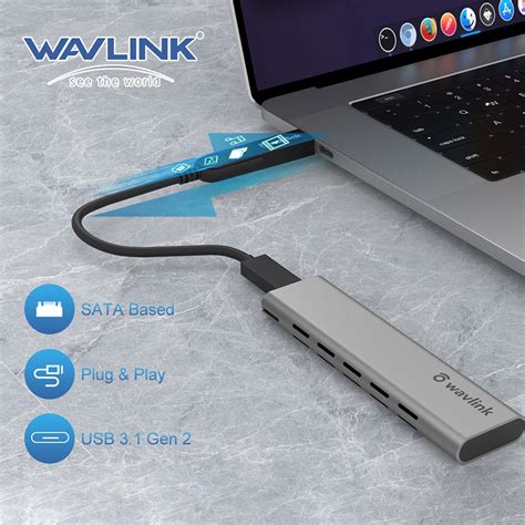 Wavlink USB C M 2 Enclosure For External Sata Ngff SSD 3 1 Gen 2
