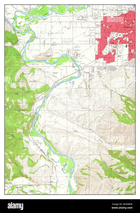 Southwest Missoula Montana Map 1964 124000 United States Of
