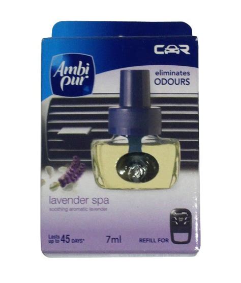 With top notes of lavender oil, basil oil, rosemary oil, and lemon, this perfume will keep you fresh, active, and fragrant throughout the day. Ambipur Car Perfume Lavender Refill 7Ml: Buy Online at ...