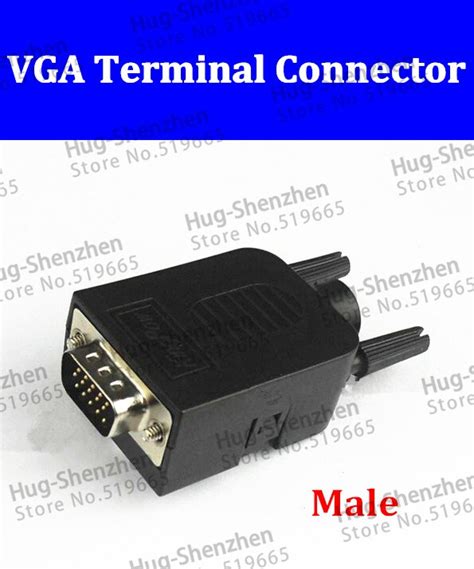 Db15 Male 3 Row 15 Pin Vga Plug Breakout Terminals Board Connector