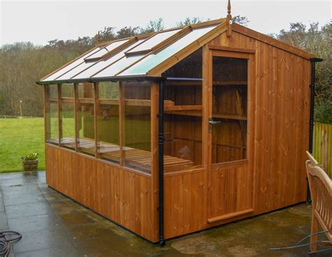 Swallow Rook 8x16 Wooden Potting Shed Greenhouse Stores Greenhouse
