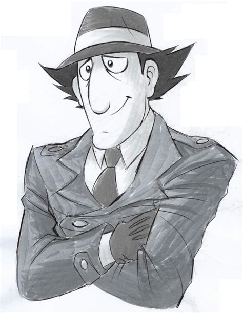 Inspector Gadget Bw By Strixic On Deviantart 90s Cartoon Characters