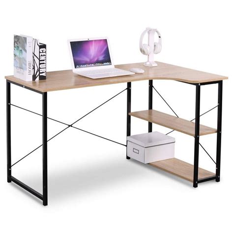 Schreibtisch mit regal und ablage flexibel einrichten mit schreibtisch, regal und schubladen! Woltu Schreibtisch, Geräumiger Arbeitstisch mit zwei ...