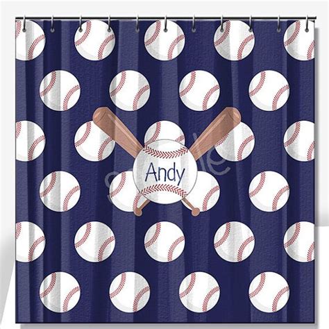 Baseball Personalized Shower Curtain Standard By Limerikeedesigns 68