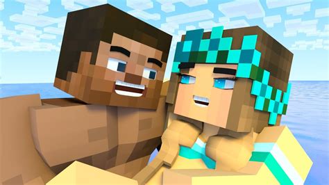 Best Love Story Octopus Minecraft Animation Life Of Steve And Alex