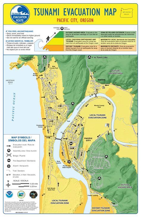 Tsunami Evacuation Maps Outline Safe Routes On Oregon And Washington