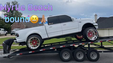 We Are Going To Myrtle Beach Lifted Trucks Bagged Trucks Squatted