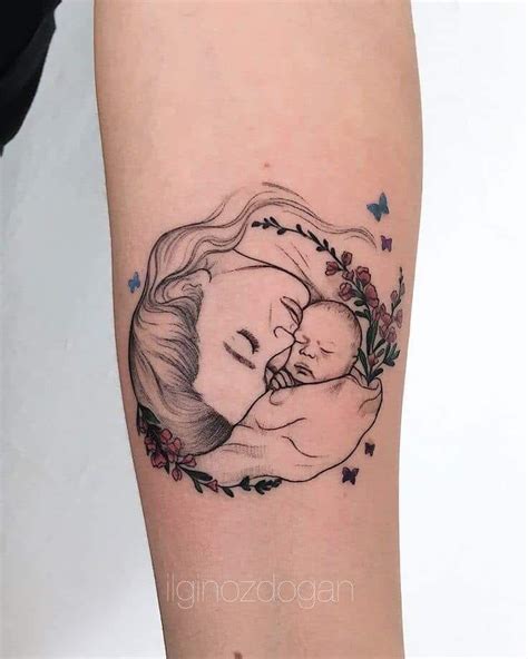 Tatuaje Mamá E Hijo Juntos Tatuajes Para Mujeres