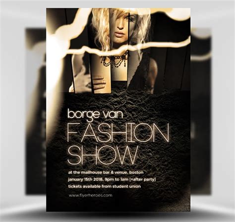 Free Fashion Show Flyer Template Database