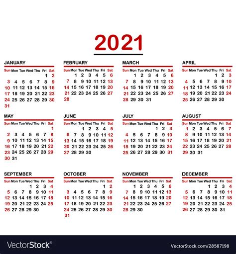 Calendars And Planners Yearly Calendar New Year 2021 Calendar 2021