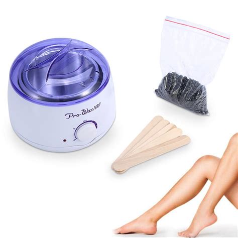 Yosoo Wax Kit Heater Pot Salon Waxing Hair Removal W 100g Brazilian Hot Wax Bean Wax Heater Kit