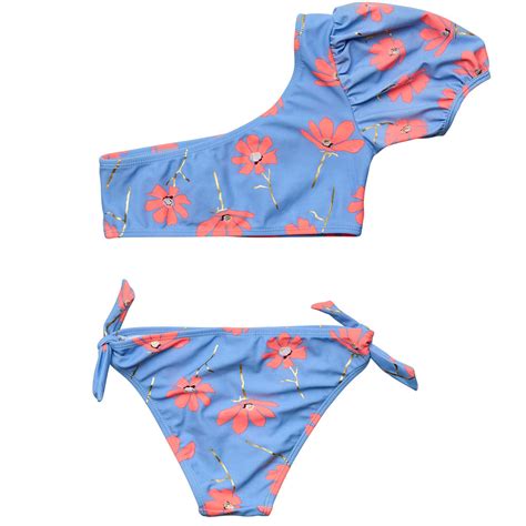 Buy Beach Bloom One Shoulder Puff Bikini By Snapper Rock Online