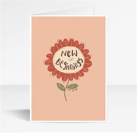 New Beginnings New Baby Greeting Card Etsy