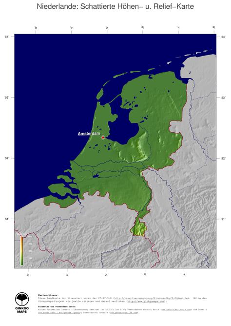 Dabei sind auf der landkarte sowohl straßen als auch die einzelnen provinzen des. Landkarte Niederlande; GinkgoMaps Landkarten Sammlung ...