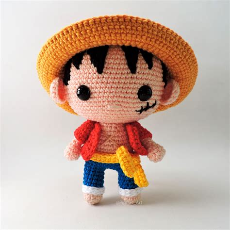 Monkey D Luffy One Piece Crochê Amigurumi Elo7
