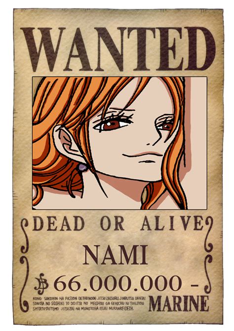 Nami Wanted By Arcangelxd On DeviantArt