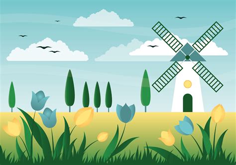 Beautiful Spring Background Illustration 174924 Vector Art At Vecteezy