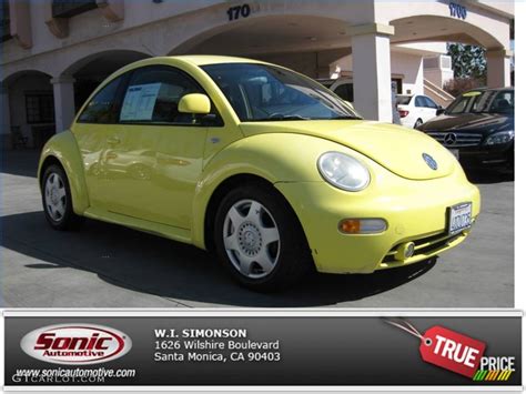 1999 Yellow Volkswagen New Beetle Gls Coupe 77270421