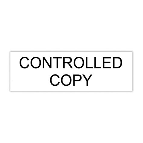 Controlled Copy Stamp