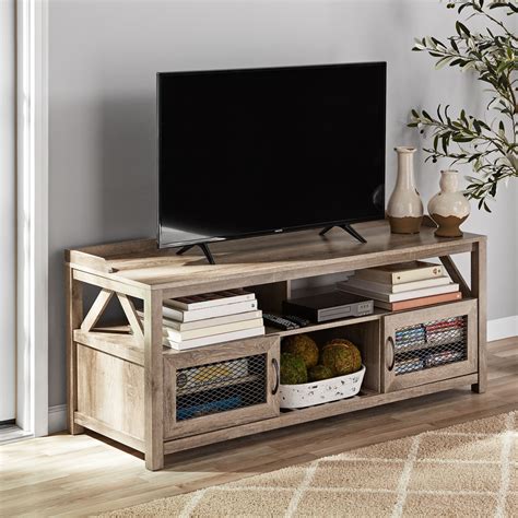 Mainstays Aston Mills Rustic Farmhouse Tv Stand For Tvs Up To 55