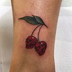 Skull Cherries Tattoo | Tattoo Ideas and Inspiration | Cherry tattoos ...